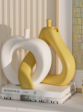 创意抽象艺术品摆件治愈系u北欧轻奢高级感家居客厅电视酒柜装饰