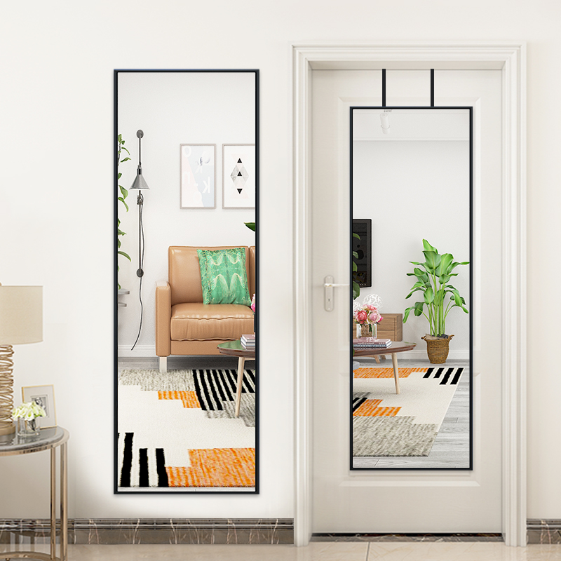 门后镜子全身穿衣镜壁挂贴墙自粘挂墙家用挂门小户型立Z体大试衣