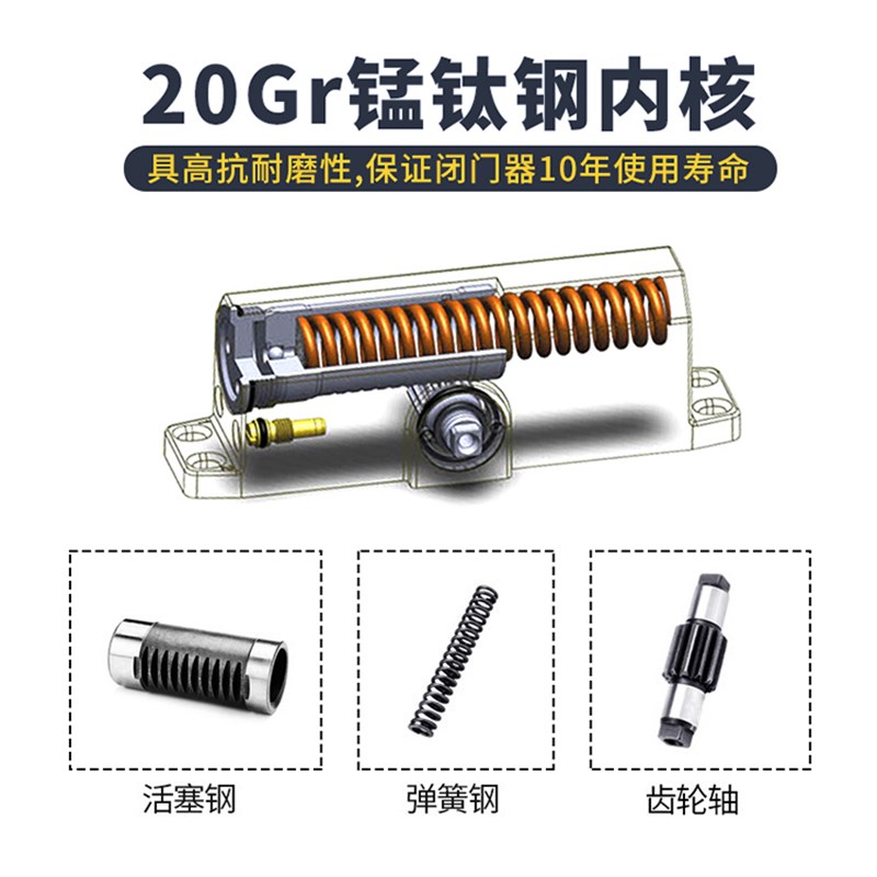 德国闭门器液压缓冲自动关门器家用静音I防冻室外铁门防火门缓冲