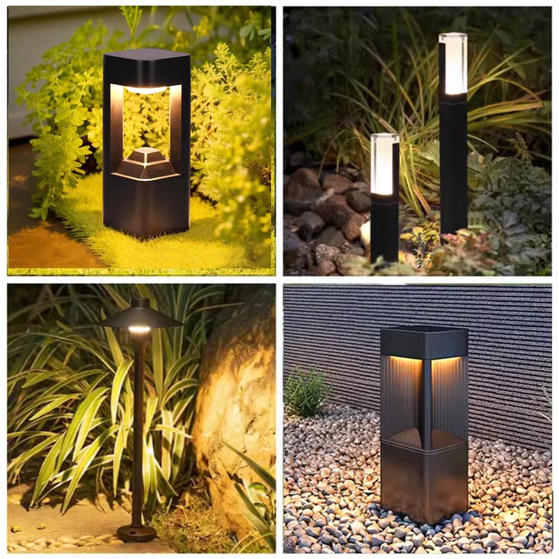 太阳能庭a院路灯室外防水别墅小区景观接电花园户外地插草坪灯24v