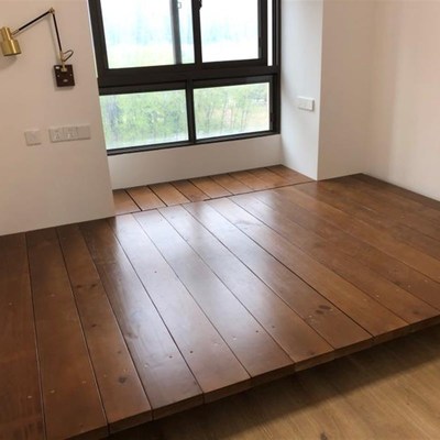 实木榻榻米地台床主卧床阁楼日式落地床酒店N民宿卧室床架定制家