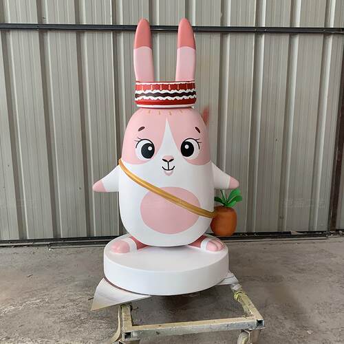 装玻璃钢雕物厂家美陈置道具模型大卡通人DAYi塑p形象吉祥物落地