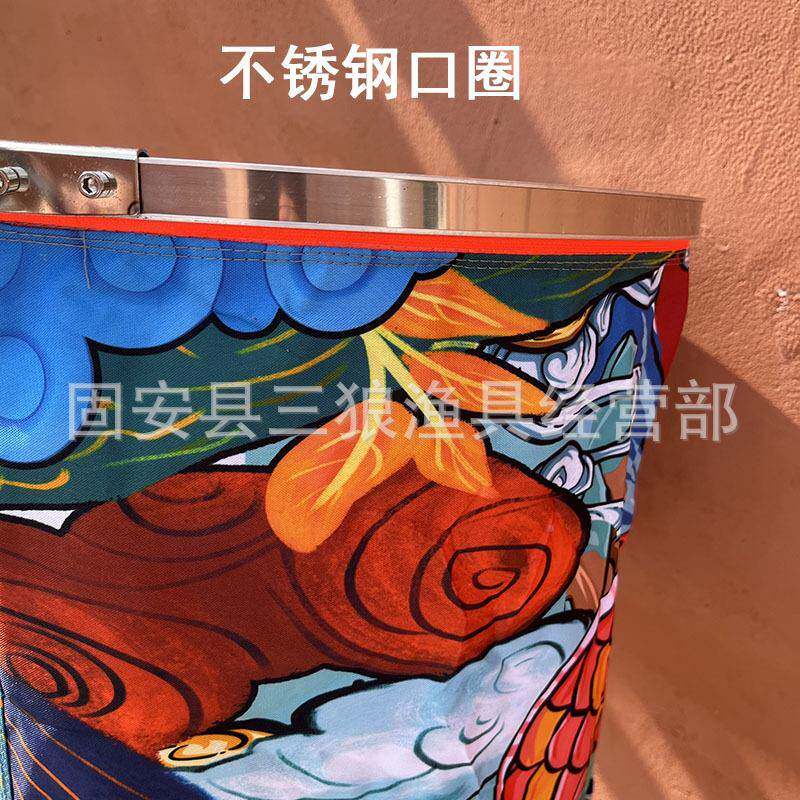 黑坑6胶8编软线挂胶鱼护多圈不锈涂GOF胶线网布大力马软挂钢鱼护