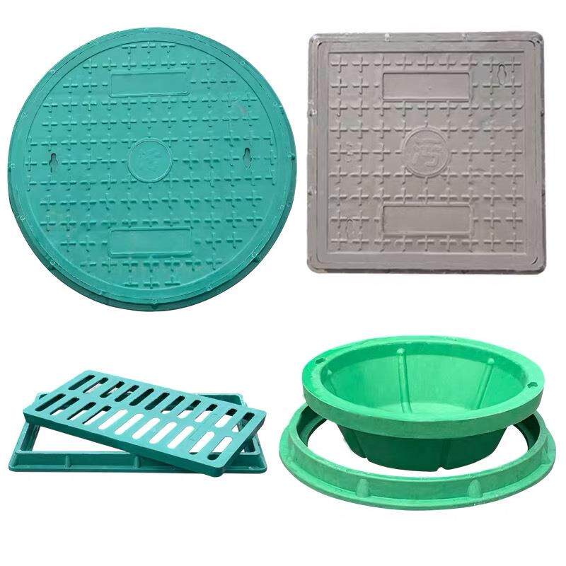 复树脂圆井盖复合排弱电合下水道排水井草844盖公园坪隐形水井盖