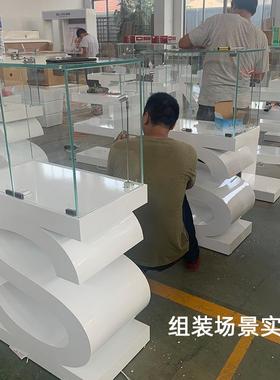 木质玻烤漆工jsq02203艺字柜母异柜带灯形璃柜设计制作展示柜源头