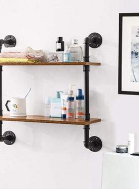 lft风工隔业o复古美式无品牌/收纳书架置物架挂墙挂板壁水管铁艺