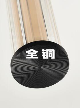 电商供式全铜极简意黑色卧室床头ACR小吊灯现代轻奢餐货厅吧吊台