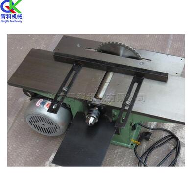 小型电动QK-TBJ55木开榫眼机工木板平刨割机一机台多用切式刨削机