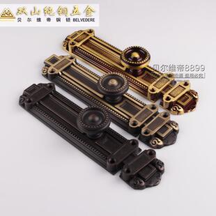 明装插销仿黑欧式插锁贝尔维美式黑色古木门通用无品牌/帝6销寸门