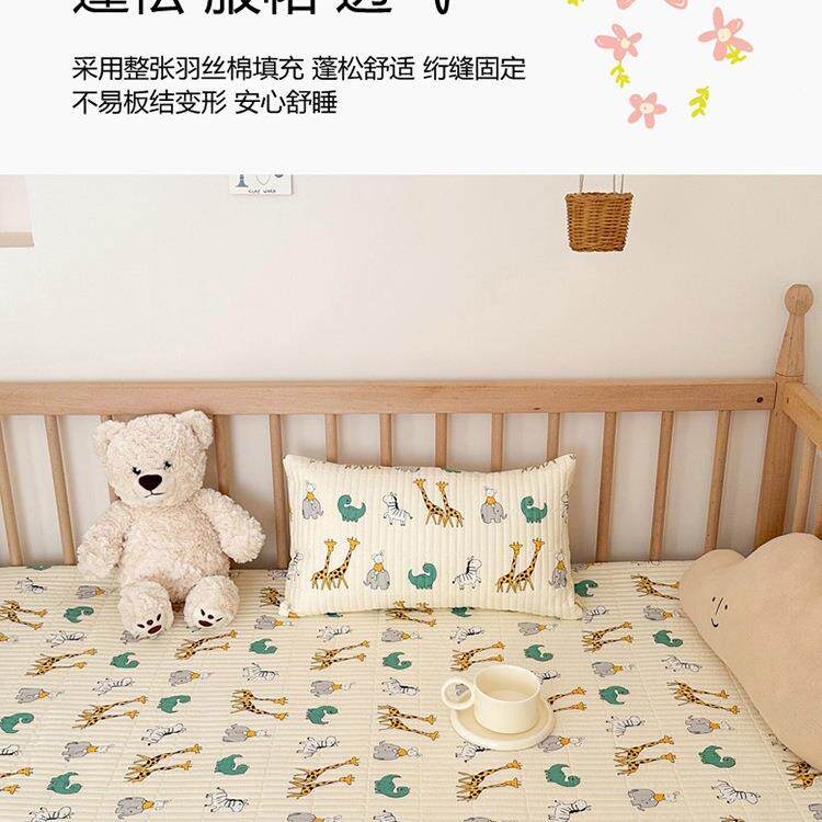 婴儿纯床棉单宝儿拼接床全棉床盖童宝小床床笠床罩XBL幼儿园睡垫