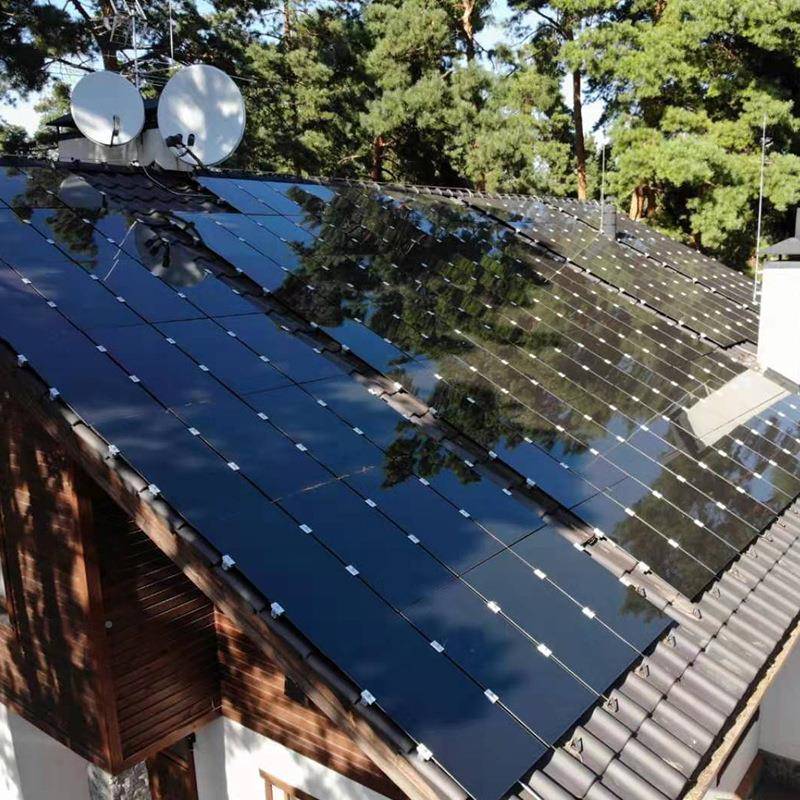 用透光碲化发镉电玻璃阳商光房家用阳能光伏板户外别墅楼KOM顶太