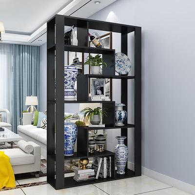 R简约现代置物架双断多层隔F76J7M5S书架小户型落地博古多架宝阁