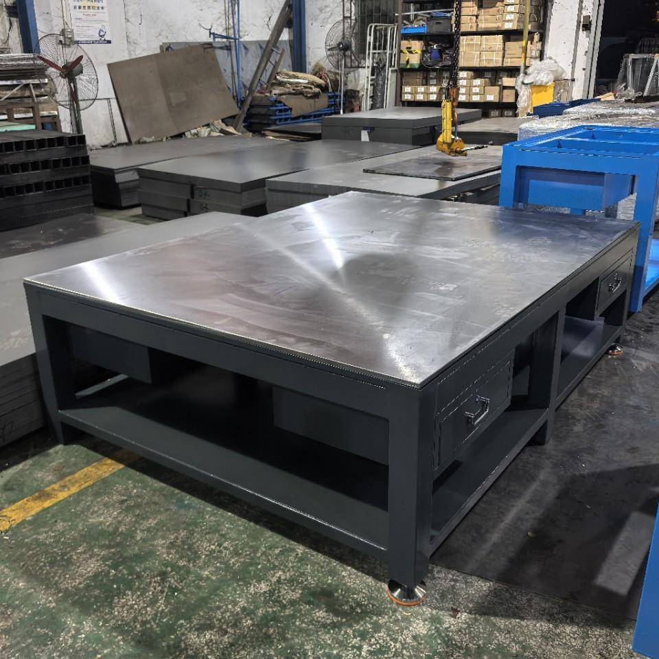 重型水钢工作台磨钳工飞模车间模具维板修SAQ操作台检测台平台