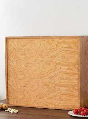 新中HF09192式客纳厅樱桃木餐边柜实木多多层收柜子桌面茶具碗收