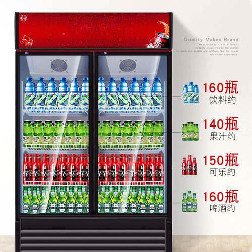 尚冷藏展示柜立式饮料柜保超鲜酒柜商厨用冰柜单AMY双门市冰箱啤