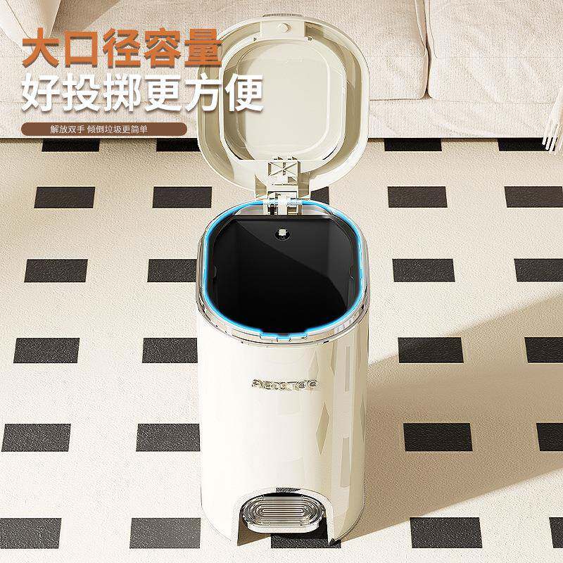 家按GK008脚踏式垃圾桶用压盖厕所高颜值圾带盖桶厨房客厅卫生间