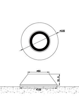 装L迷D户外E防水表面安式你埋地灯水下316不锈钢VQM地埋灯明装上
