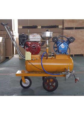 公路划手推底KJO油机混凝备土路加面底漆喷涂设自动压线底油车