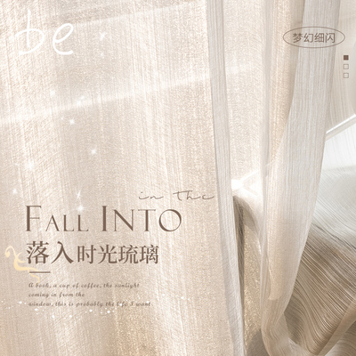 法式纱帘轻奢高档窗纱高级感阳台客厅窗帘飘窗幔梦幻X帘透光不透