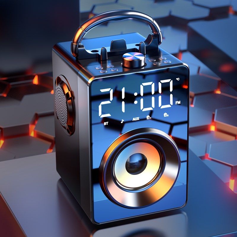 2025年新款蓝牙音响带收音机一体音箱高音质户外大音量音箱低音炮