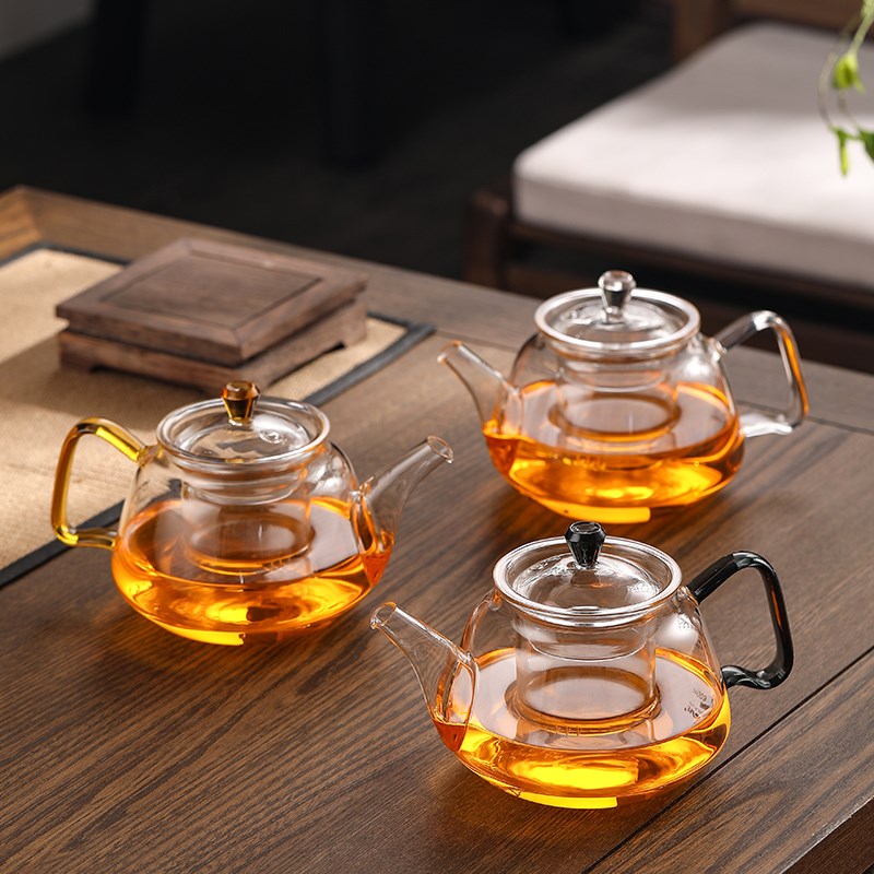 茶壶家用玻璃耐高温沏煮茶器茶水壶单壶I电陶炉茶具套装花茶泡茶