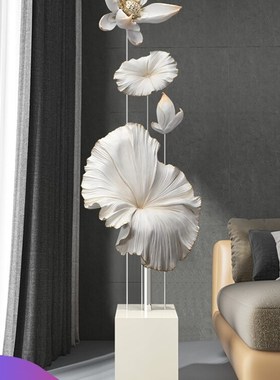 客厅摆件大型落地电视柜旁边x新中式轻奢家居装饰品乔迁新居礼品