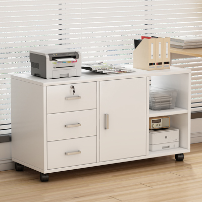 矮柜落地简易书桌下收纳q置物架办公室小型移动抽屉储物矮柜置物