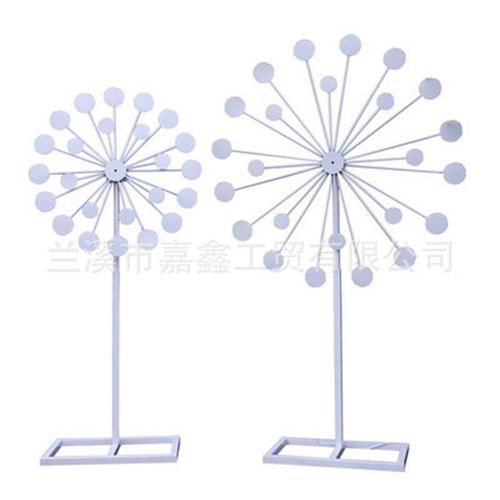 新款婚庆道具铁艺电动风车路引婚礼舞台装饰铁艺摩天轮摆件铁艺厂