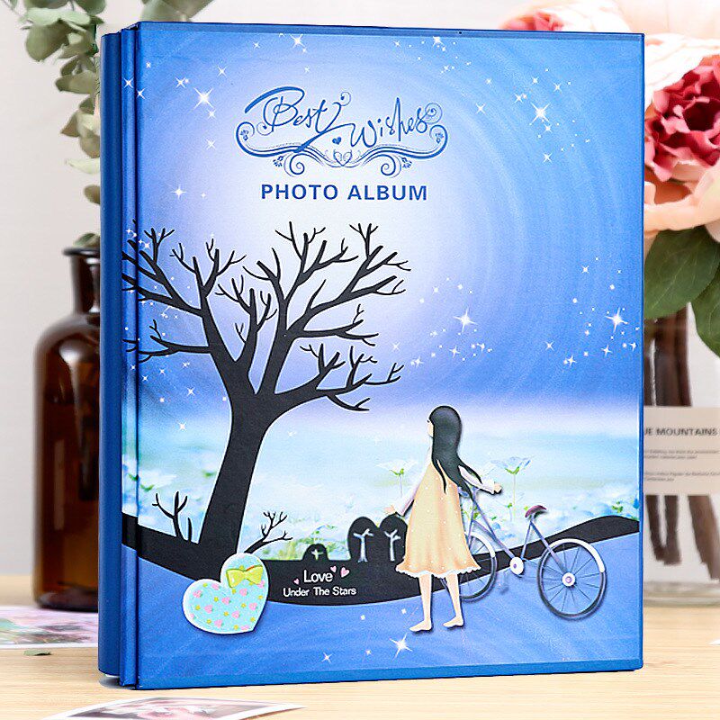 影集 相册7寸插页式200张过塑七寸相簿家庭情侣学生毕业纪念