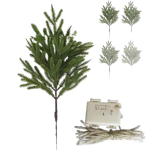 跨境热销Lighted Norfolk Pine Branches诺福克松树枝灯