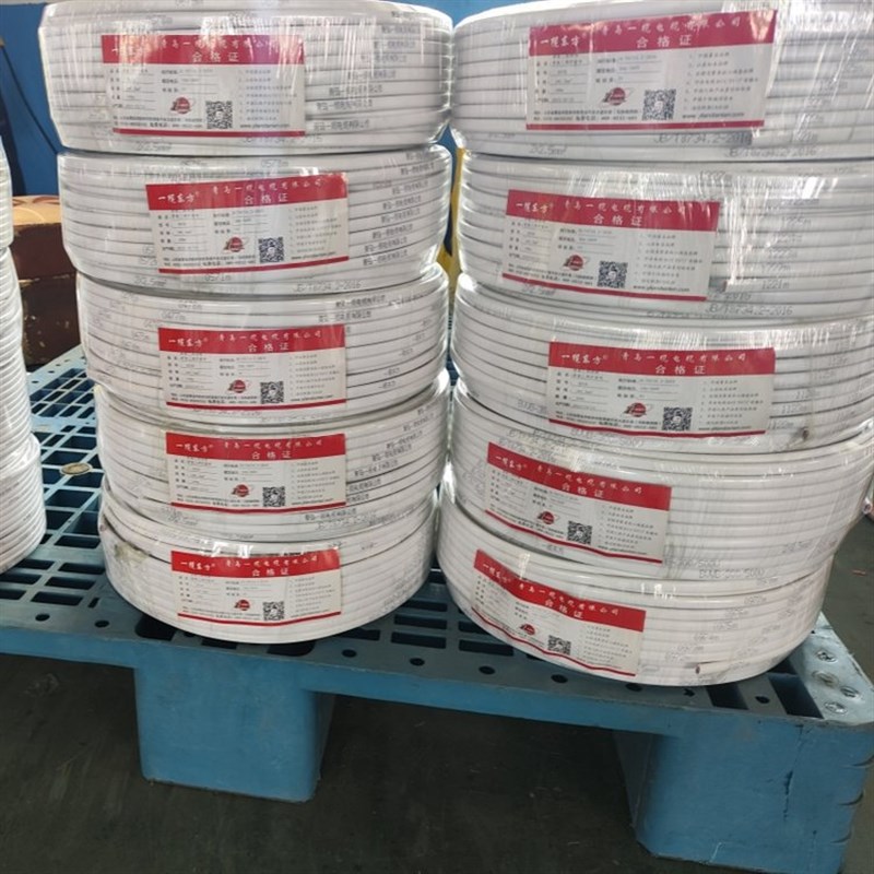 BVVB国标铜芯家装电线 装潢明线两芯扁形护套硬线 2*1.5 2.5