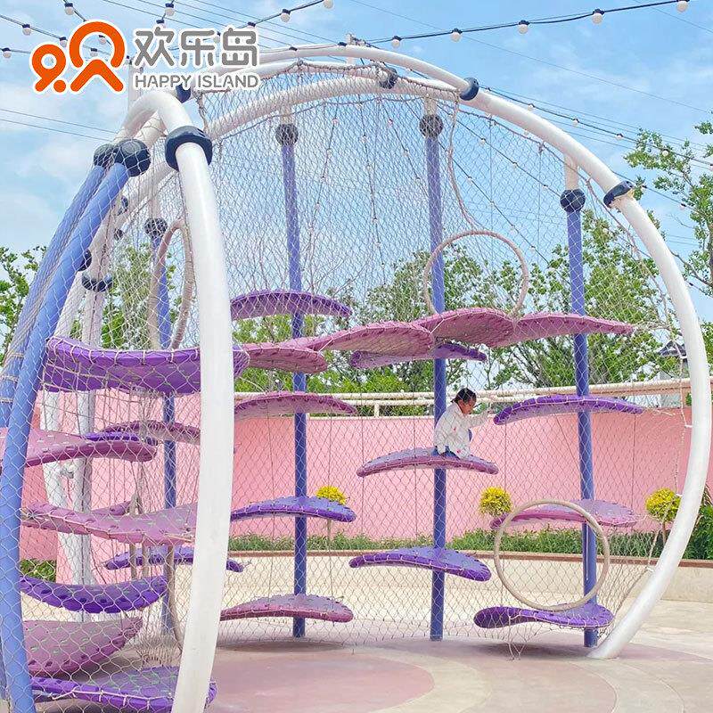 景区无动力乐园规划设计户外大型不锈钢组合滑梯非标游乐设备厂家