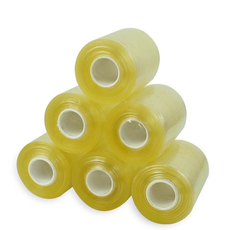 厂家打包透明拉伸膜PVC电线膜 12cm宽轮胎缠绕膜铝材包装自粘膜批