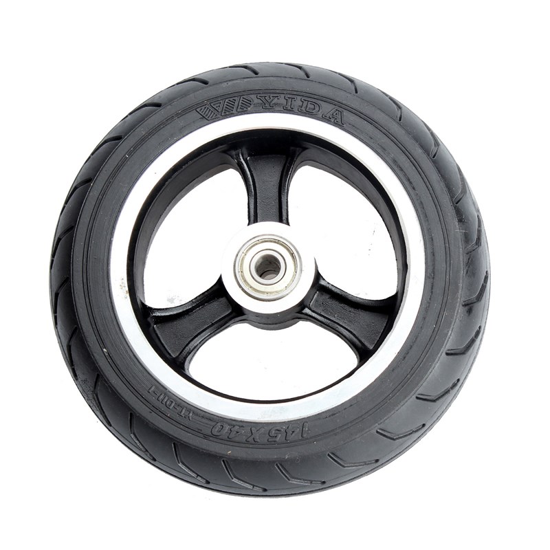 快轮F0加宽后轮6寸实心轮子电动滑板车145X40实心胎6X2轮胎铝轮毂