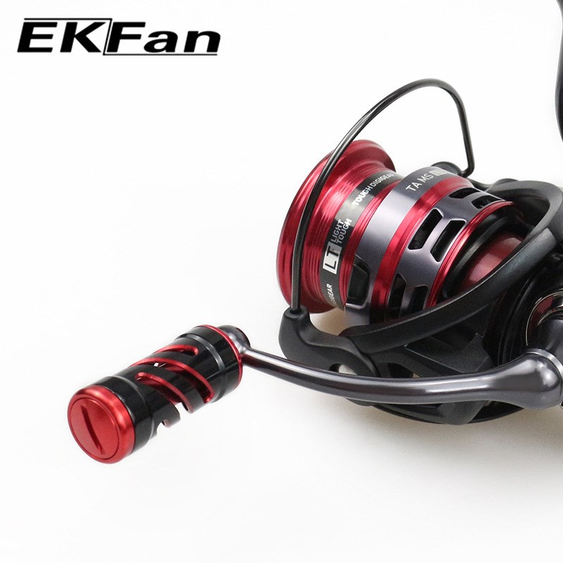 EKFan渔轮改装握丸铝合金万花筒捏手水滴鼓轮握丸改装配件1对装