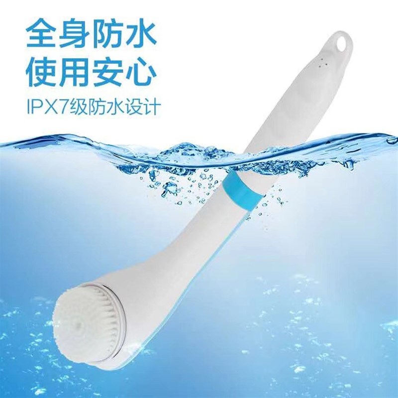 电动洗澡刷洗澡搓m澡搓背搓泥刷背擦背器后背按摩长柄沐浴刷软毛