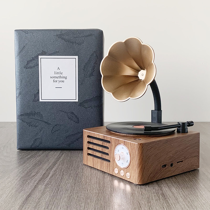 复古蓝牙音箱收音机刻字LOGO定制公司礼品女友闺蜜精致生日礼物