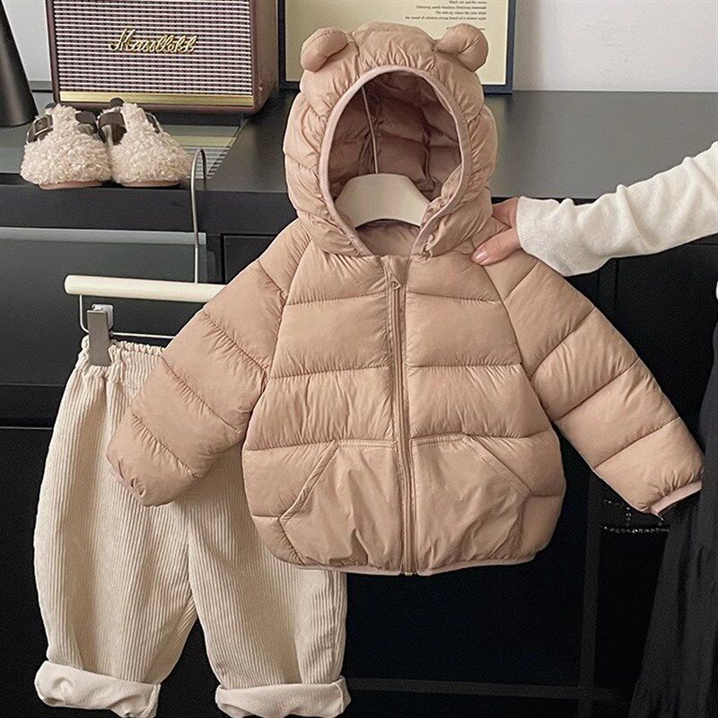 男童轻薄羽绒棉服秋冬季0一3岁宝宝1婴儿洋气棉衣2女童保暖外套