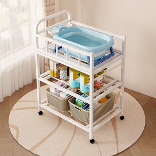 尿布台铁艺婴儿护理台置s物架多功能宝宝床上便携新生儿换尿布抚