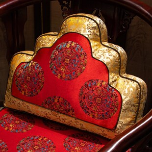 中式抱枕沙发客厅大号靠背垫床头大靠F垫软包靠枕新中式抱枕套含