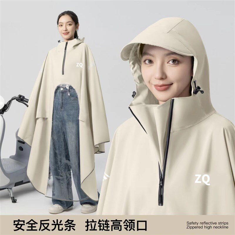 雨衣电动车专用女长款全身防暴雨男单人透明加厚加大电瓶摩托雨披