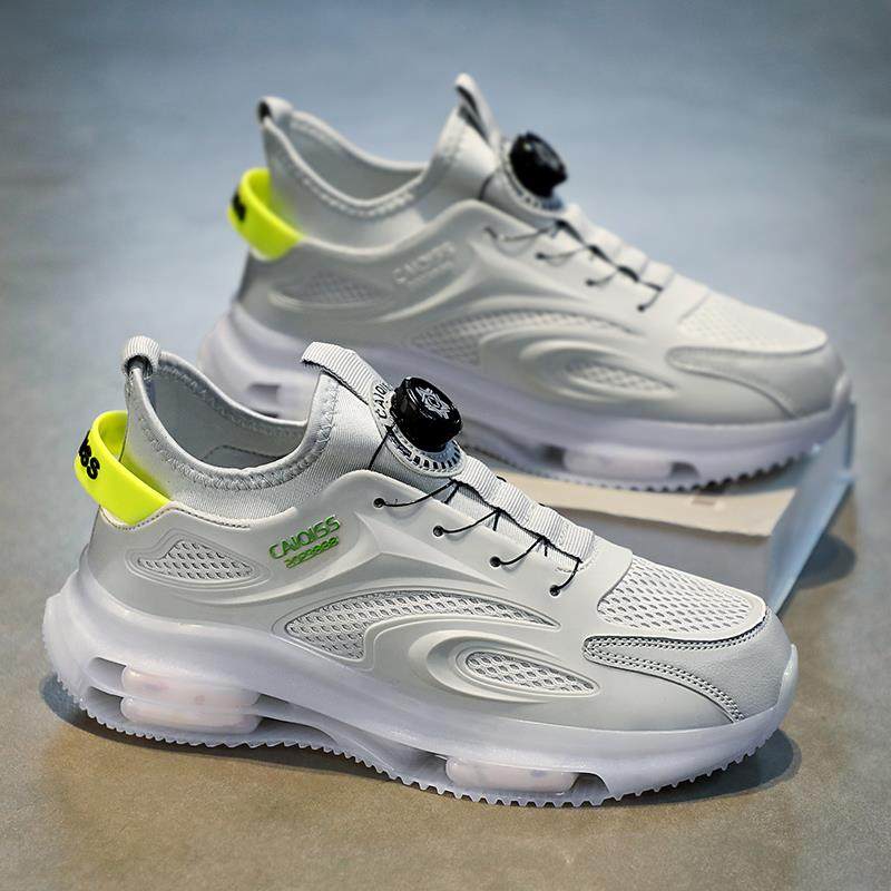 旋转扣男鞋隐形内增高6ctm气垫鞋男款夏天透气老爹鞋青少年运动鞋