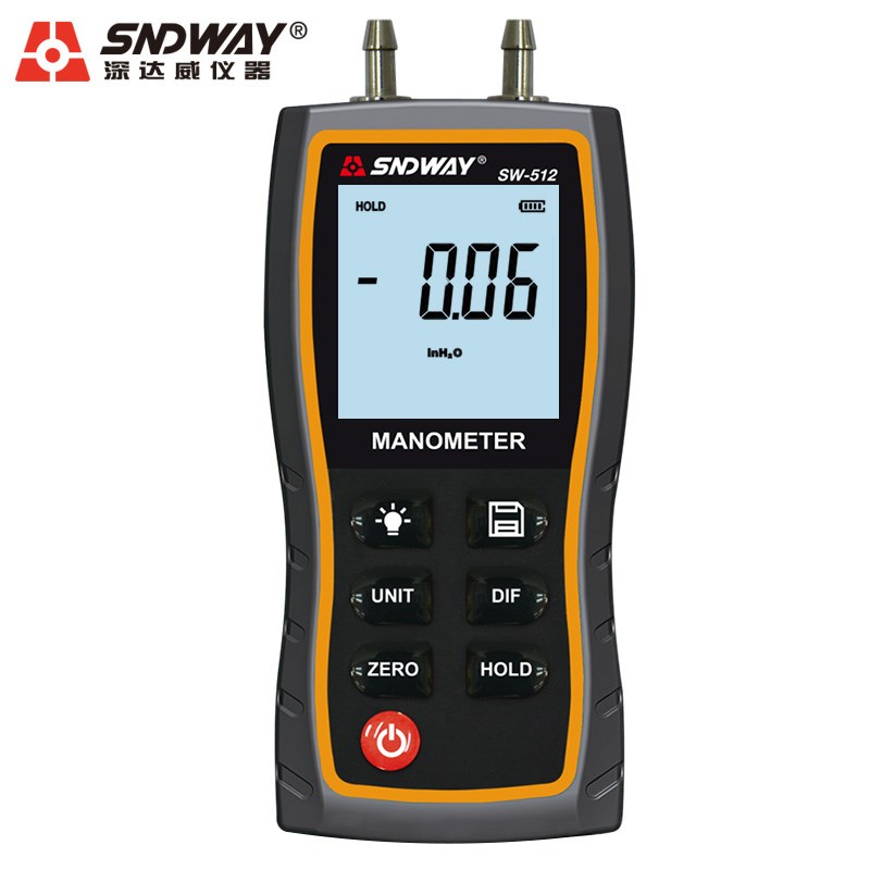 深达威SW-512工业差压表高精度压力计压力测试仪检测仪数显差压仪