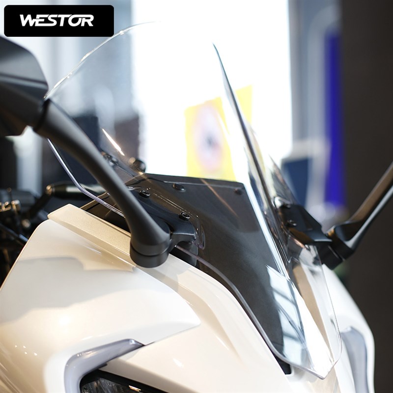 适用春风SR250风挡 改装竞技挡风PC材料高品质加高风挡westor出品