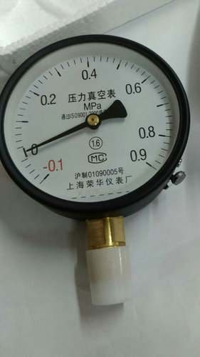 负压表-0.1-0.9MPA 上海荣华仪表厂压力表真空表 真空压力表Y100