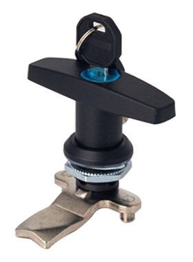 KL101-1-1 黑色执手锁 配电柜门锁 电柜门锁 厂家直发