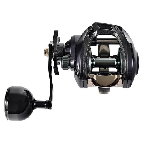 跨境宽体水滴轮大容量远投防炸线防海水一键复位缓降筏钓船钓打黑