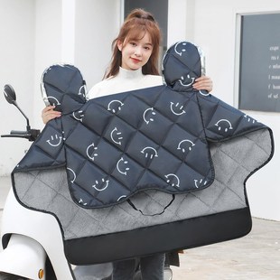 冬季 电动车挡风被秋冬天防风挡雨罩小型电动车加绒加厚男女防寒罩