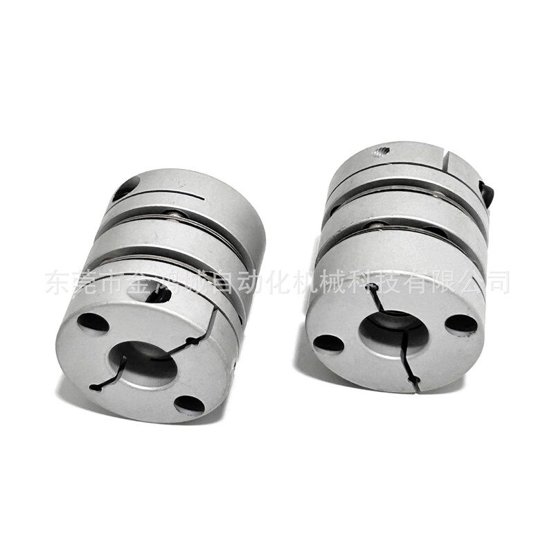 双模片联轴器SFC-060DA2铝合金式高扭矩零背隙夹紧螺丝固定型
