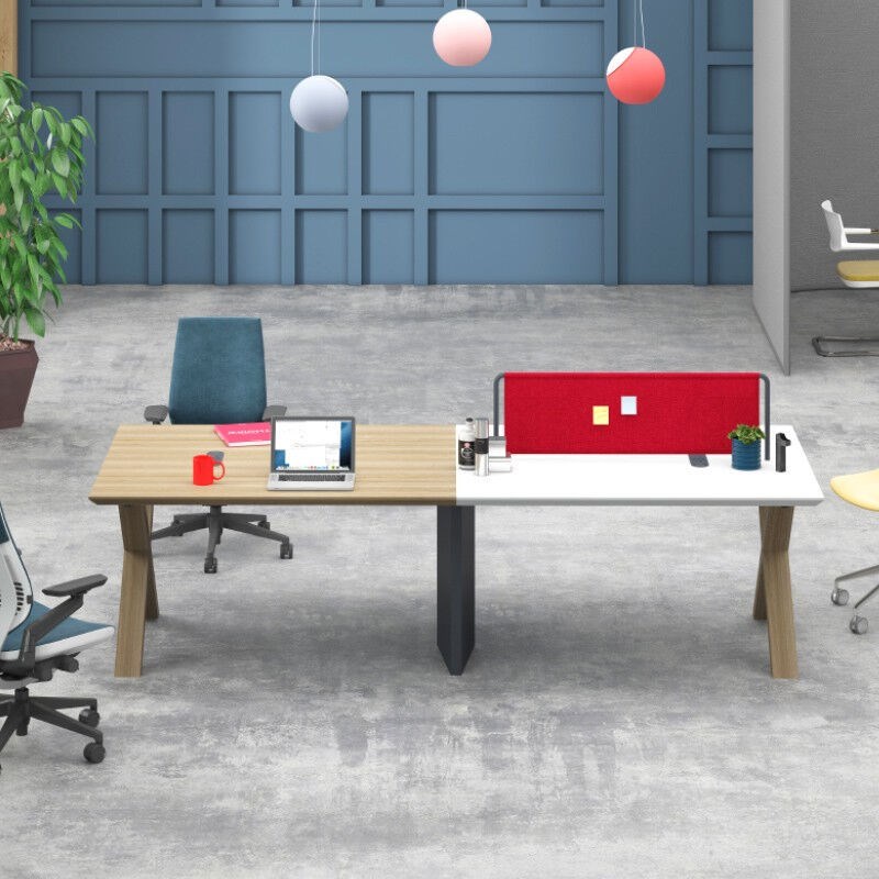 职员办公家具员工办公桌组合 简约现代屏风卡位工作位四人员工桌